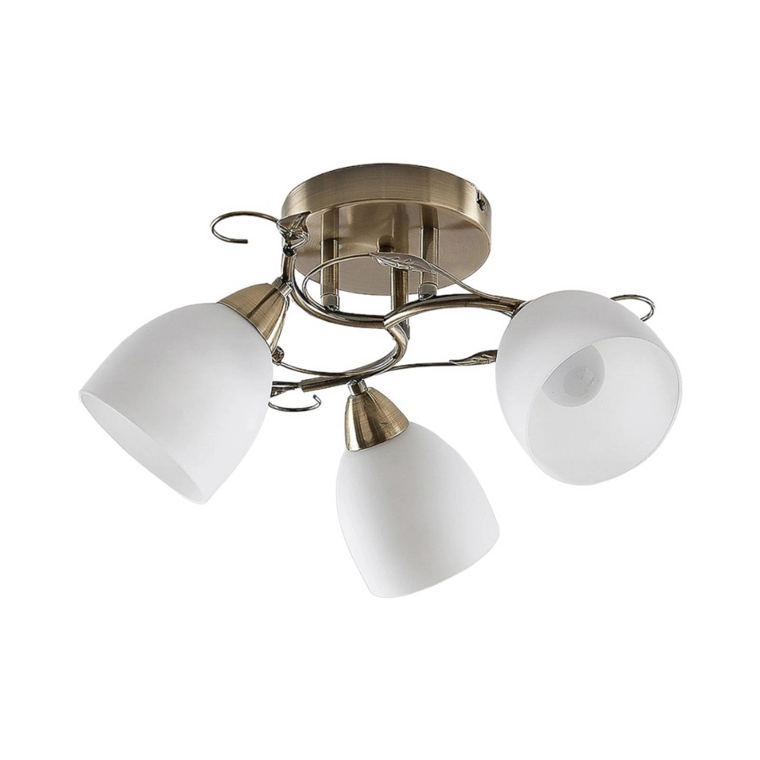 Lindby Deckenlampe Thaddeus 9624901 in Weiß aus Metall 3-flammig E14 Wohnzimmerleuchte von LINDBY