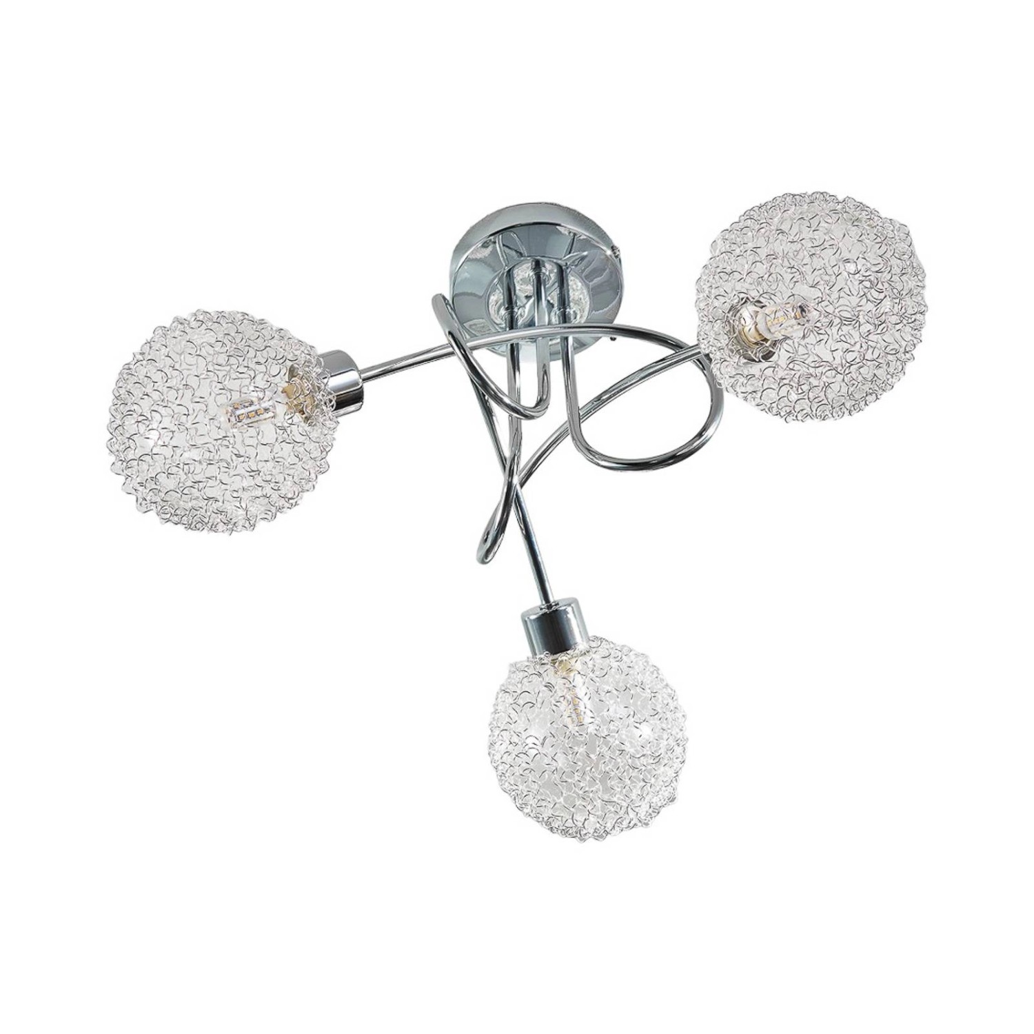 Lindby Deckenlampe Ticino 9620780 Modern in Chrom aus Metall 3-flammig G9 Flurleuchte von LINDBY