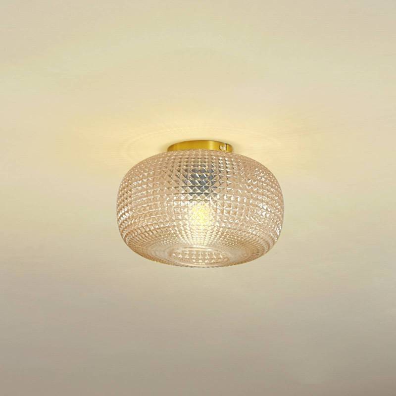 Lindby Deckenleuchte Hildur, Ø 25 cm, amber, Glas von LINDBY