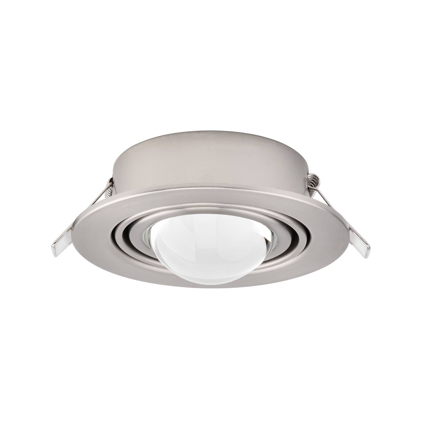 Lindby Einbaustrahler Jyla, nickel, 4.200 K, Ø 13 cm, Linse Lindby Einbaustrahler Jyla, nickel, 4.200 K, Ø 13 cm, Linse von LINDBY