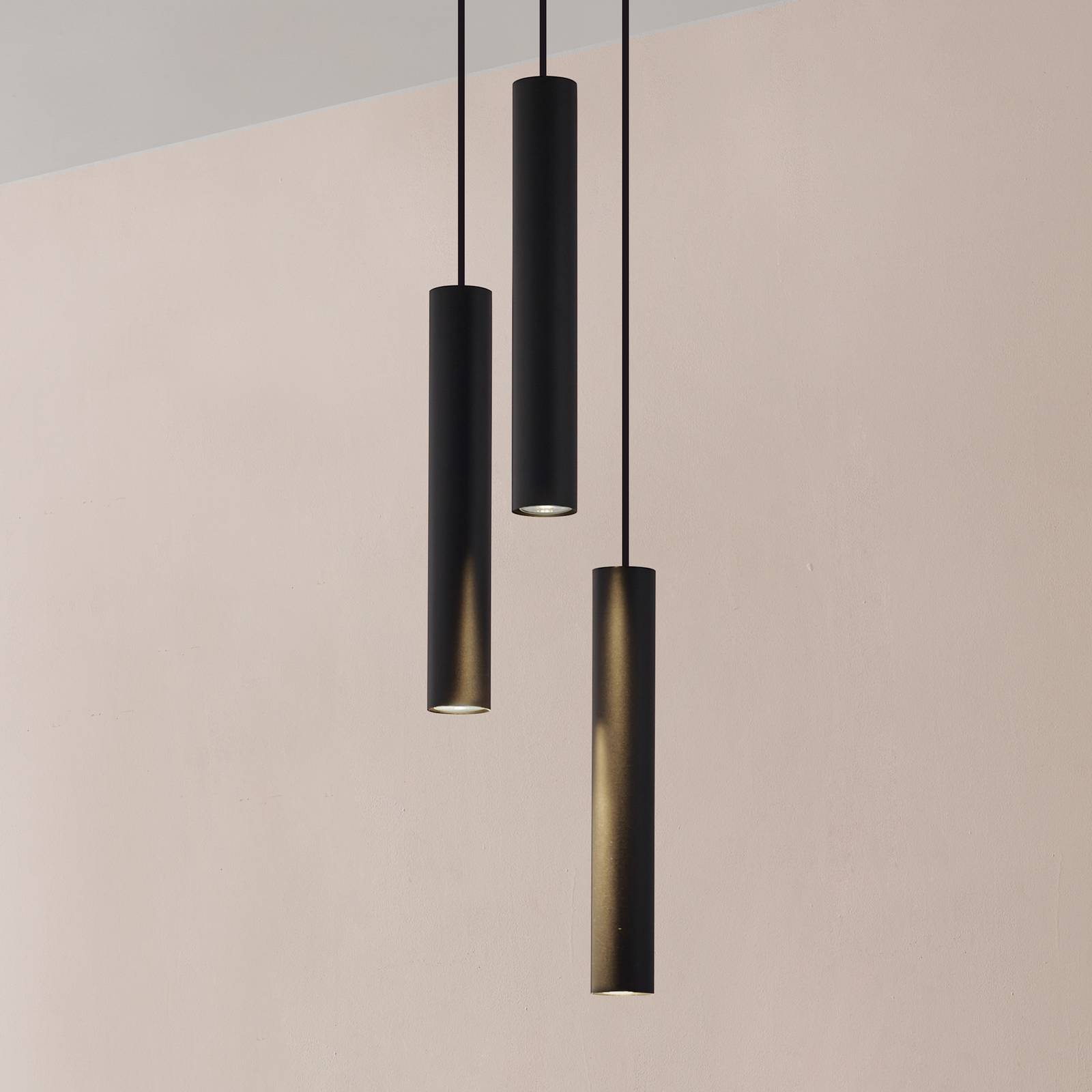 Lindby Hängeleuchte Joffrey, Ø 24 cm, schwarz, 3-flg., GU10 Lindby Hängeleuchte Joffrey, Ø 24 cm, schwarz, 3-flg., GU10 von LINDBY