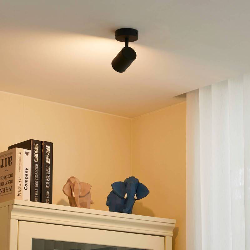 Lindby Deckenspot Jorell, schwarz, Metall, 13 cm hoch, GU10 Lindby Deckenspot Jorell, schwarz, Metall, 13 cm hoch, GU10 von LINDBY