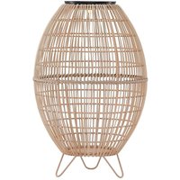 Josina LED-Solar-Laterne, Rattanoptik - rattan natur - Lindby von LINDBY