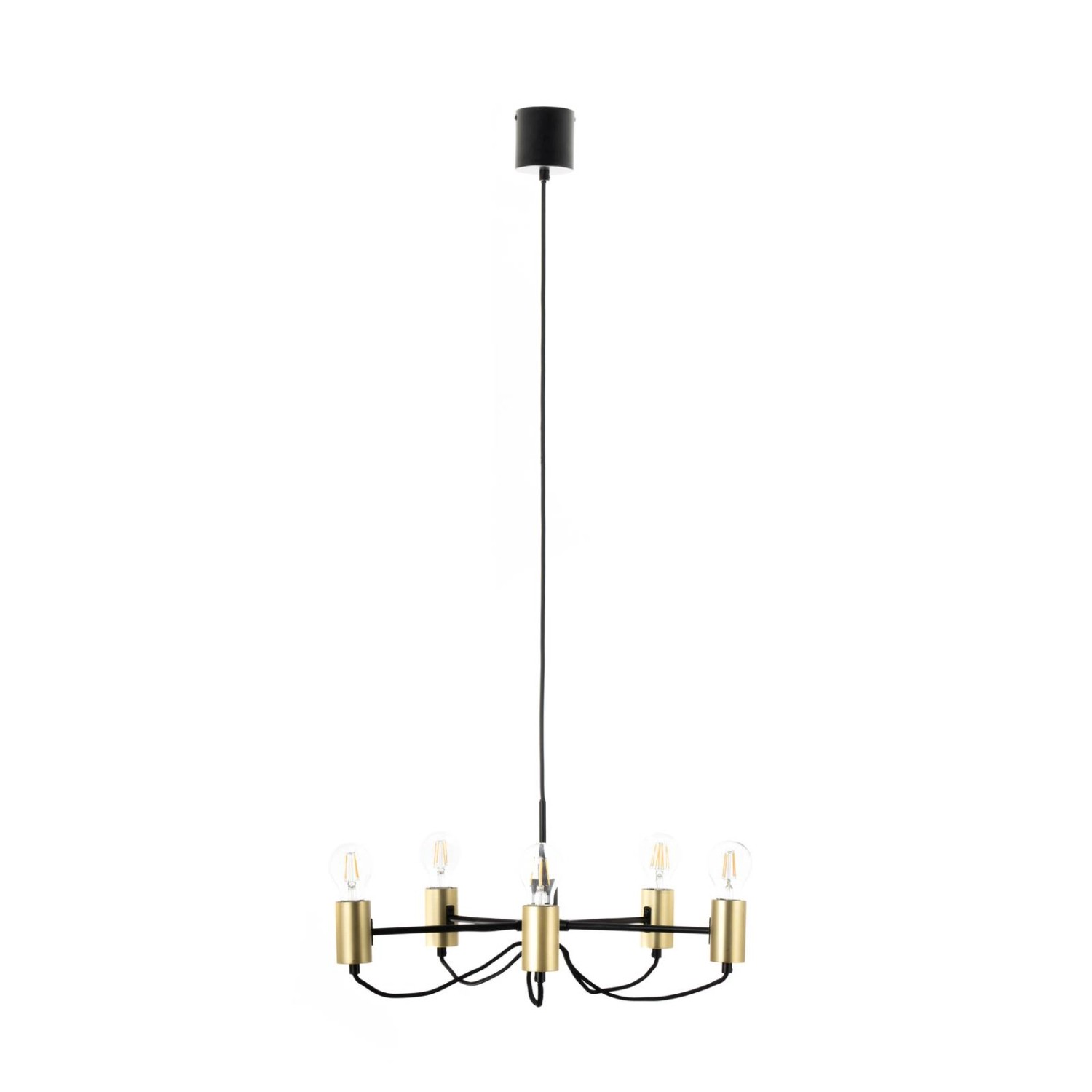 Lindby Kronleuchter Prospa 10001009 Modern in Schwarz aus Metall 5-flammig E27 Wohnzimmerleuchte Lindby Kronleuchter Prospa 10001009 Modern in Schwarz aus Metall 5-flammig E27 Wohnzimmerleuchte von LINDBY