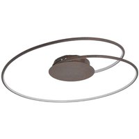 LED-Deckenlampe Joline, rostbraun, 74 cm, Metall - rost, weiß - Lindby von LINDBY