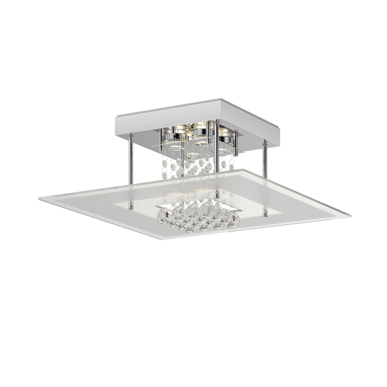 Lindby LED Deckenlampe Lisandra 9620135 Spritzwassergeschützt Modern in Chrom aus Metall 4-flammig Badezimmerleuchte Lindby LED Deckenlampe Lisandra 9620135 Spritzwassergeschützt Modern in Chrom aus Metall 4-flammig Badezimmerleuchte von LINDBY