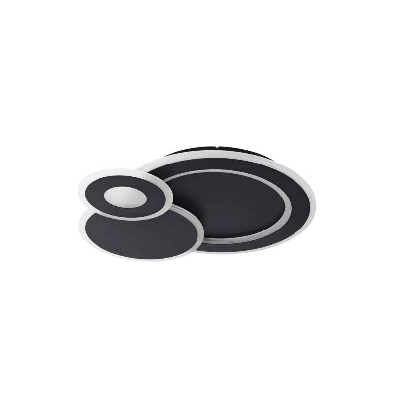 Lindby LED Deckenleuchte Briar 10037550 Dimmbar mit Leselampe Modern in Schwarz 1-flammig Wohnzimmerleuchte von LINDBY