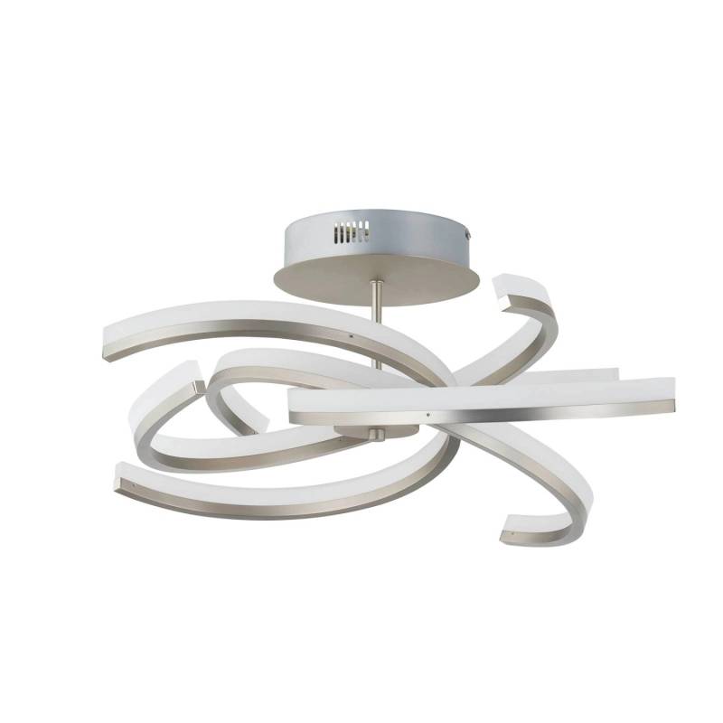 Lindby LED Deckenleuchte Divalis 10008776 Dimmbar Modern in Alu aus Aluminium 1-flammig Wohnzimmerleuchte von LINDBY