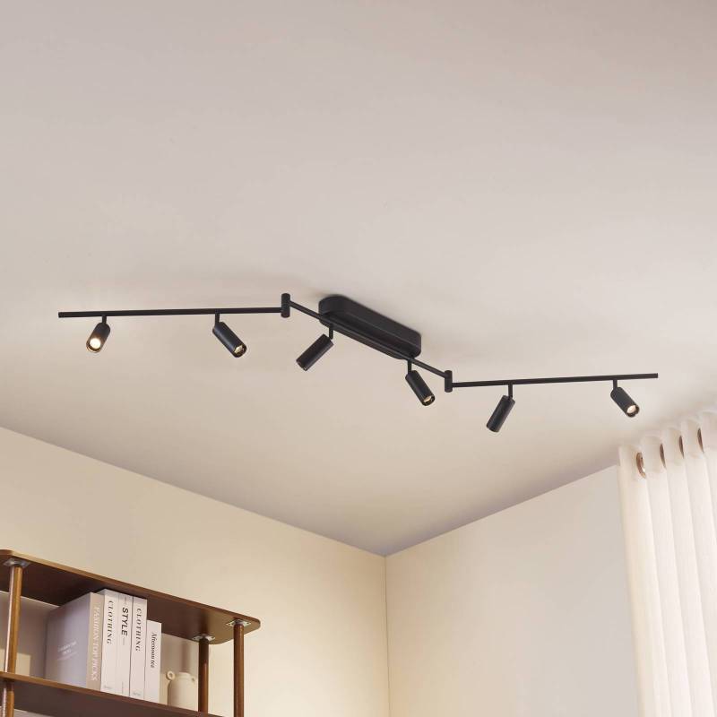 Lindby LED-Deckenleuchte Eldrin, 6-flammig, Spots, schwarz Lindby LED-Deckenleuchte Eldrin, 6-flammig, Spots, schwarz von LINDBY