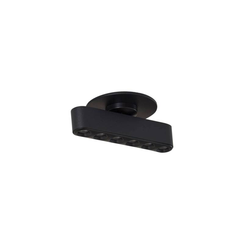 Lindby LED Deckenleuchte Eldrin 10025821 Modern in Schwarz aus Aluminium 1-flammig Wohnzimmerleuchte von LINDBY
