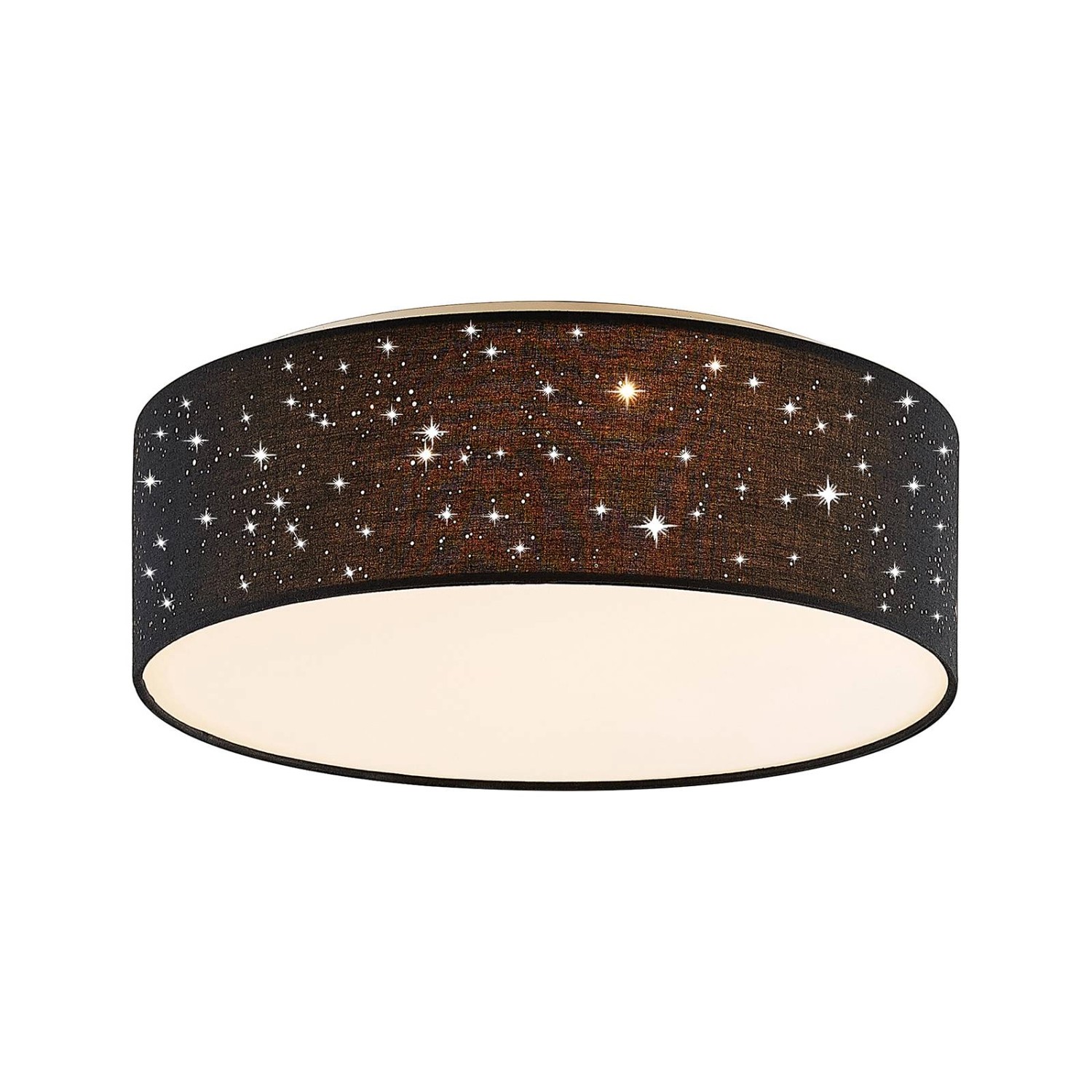 Lindby LED Deckenleuchte Ellamina 9945395 Modern in Schwarz aus Textil 1-flammig Wohnzimmerleuchte Lindby LED Deckenleuchte Ellamina 9945395 Modern in Schwarz aus Textil 1-flammig Wohnzimmerleuchte von LINDBY