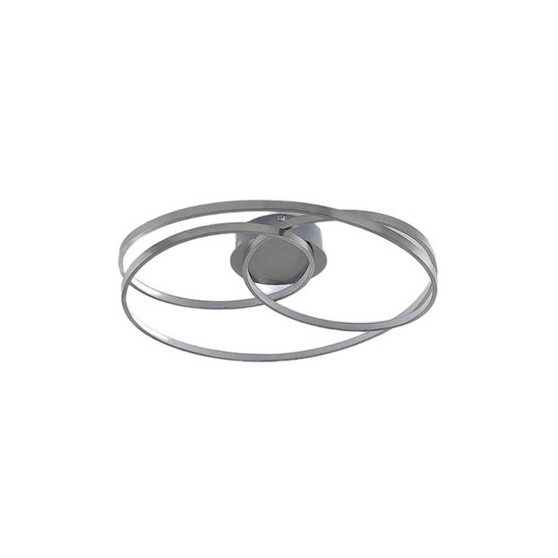 Lindby LED Deckenleuchte Joline 9639127 Dimmbar Modern in Alu aus Metall 1-flammig Wohnzimmerleuchte von LINDBY