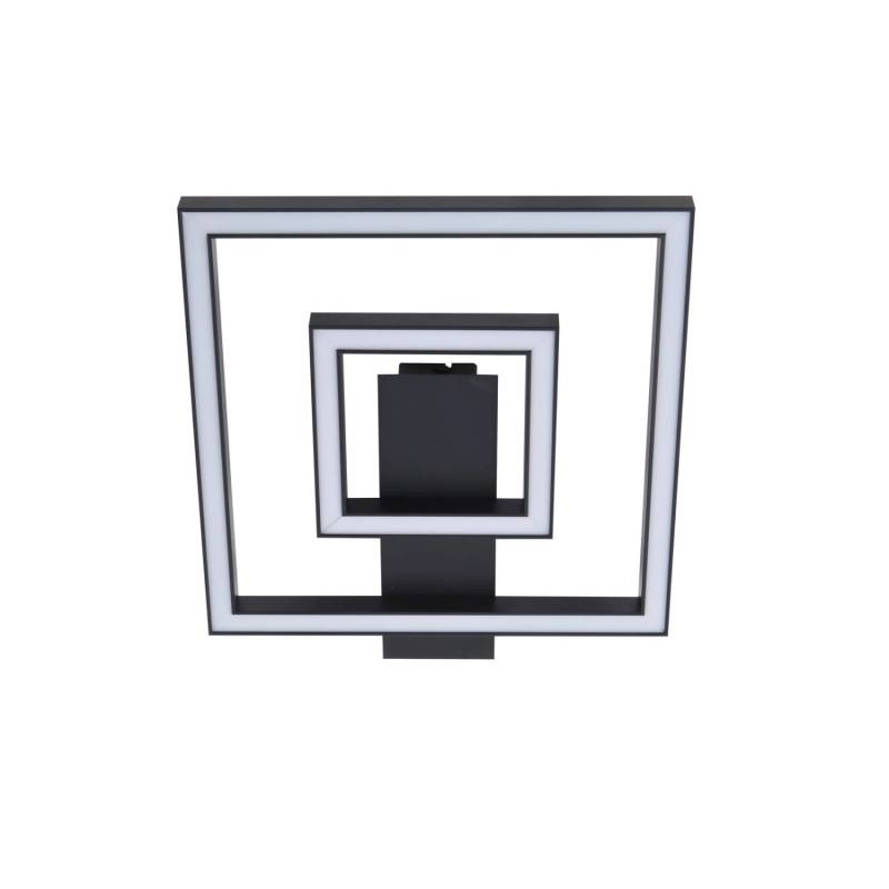 Lindby LED Deckenleuchte Madamo 10023740 Modern in Schwarz aus Aluminium 2-flammig Wohnzimmerleuchte von LINDBY