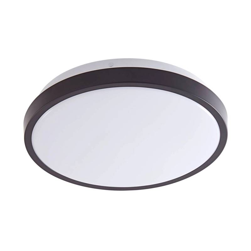 Lindby LED Deckenleuchte Medon 10013341 Modern in Schwarz aus Metall 1-flammig Badezimmerleuchte von LINDBY