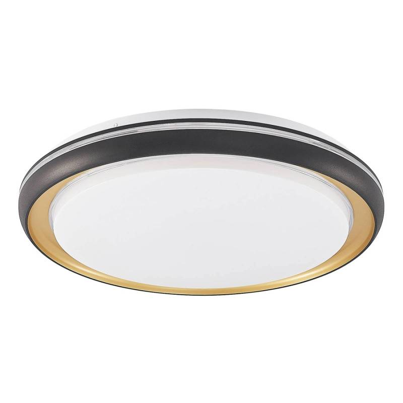 Lindby LED Deckenleuchte Melchioris 9924019 Dimmbar mit Leselampe Modern in Blau 1-flammig Wohnzimmerleuchte von LINDBY