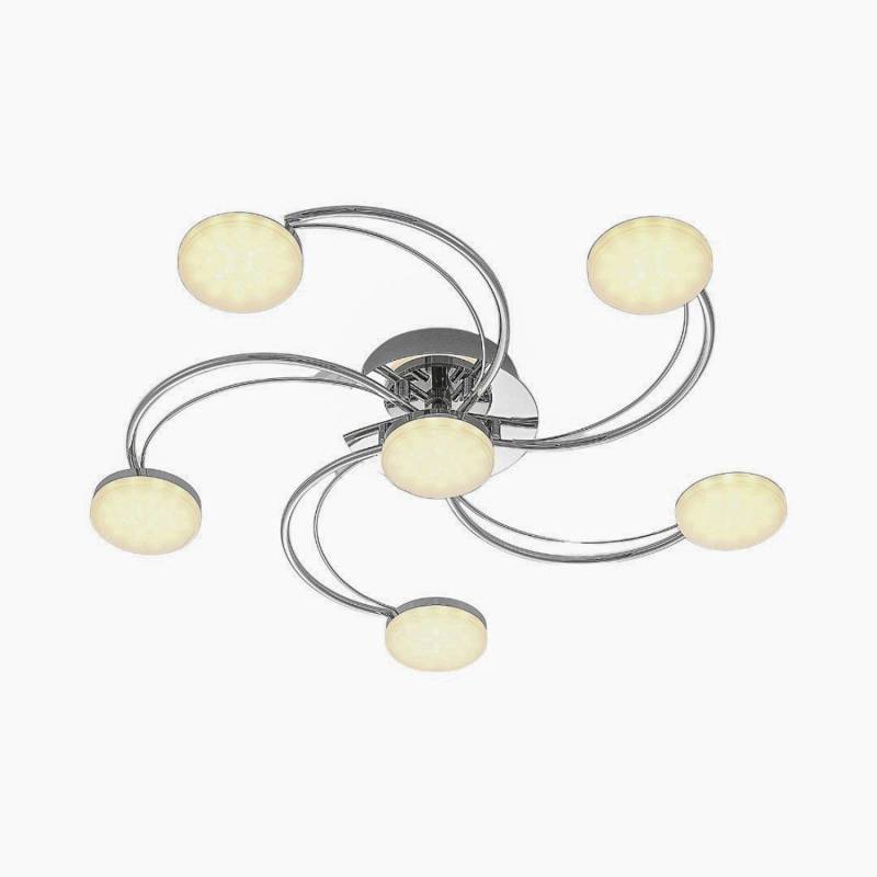 Lindby LED Deckenleuchte Rouven 9626117 Modern in Chrom aus Metall 6-flammig Wohnzimmerleuchte Lindby LED Deckenleuchte Rouven 9626117 Modern in Chrom aus Metall 6-flammig Wohnzimmerleuchte von LINDBY