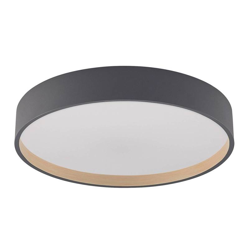 Lindby LED Deckenleuchte Todor 9924025 Dimmbar mit Leselampe Modern in Schwarz 1-flammig Wohnzimmerleuchte von LINDBY