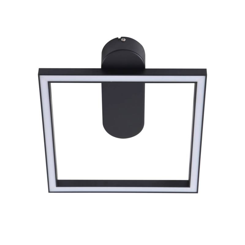 Lindby LED Deckenleuchte Yulla 10023743 Modern in Schwarz aus Aluminium 1-flammig Wohnzimmerleuchte von LINDBY