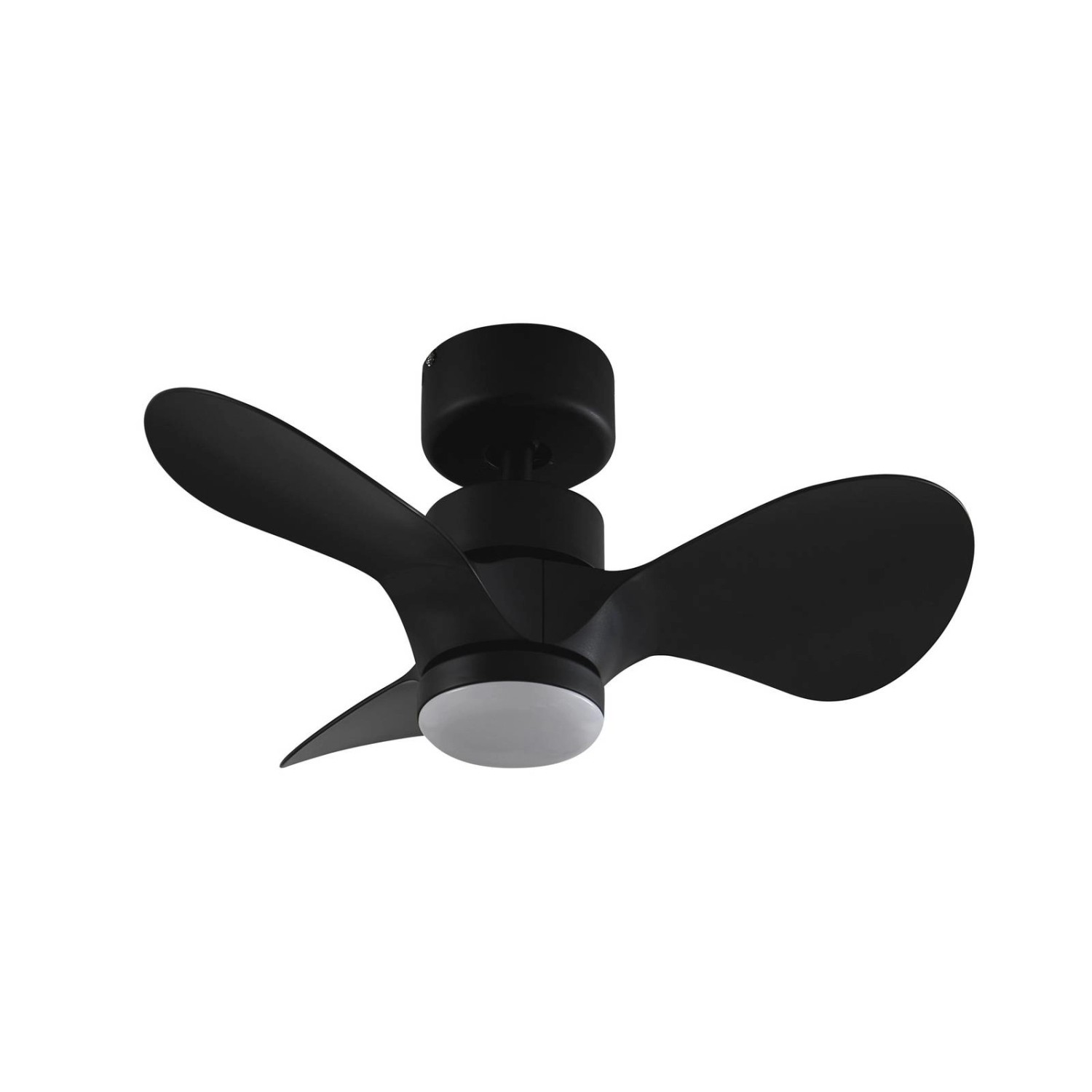 Lindby LED Deckenventilator mit Lampe Enon 10022110 Dimmbar Leselampe Modern in Schwarz aus Metall 1-flammig Wohnzimmerleuchte von LINDBY