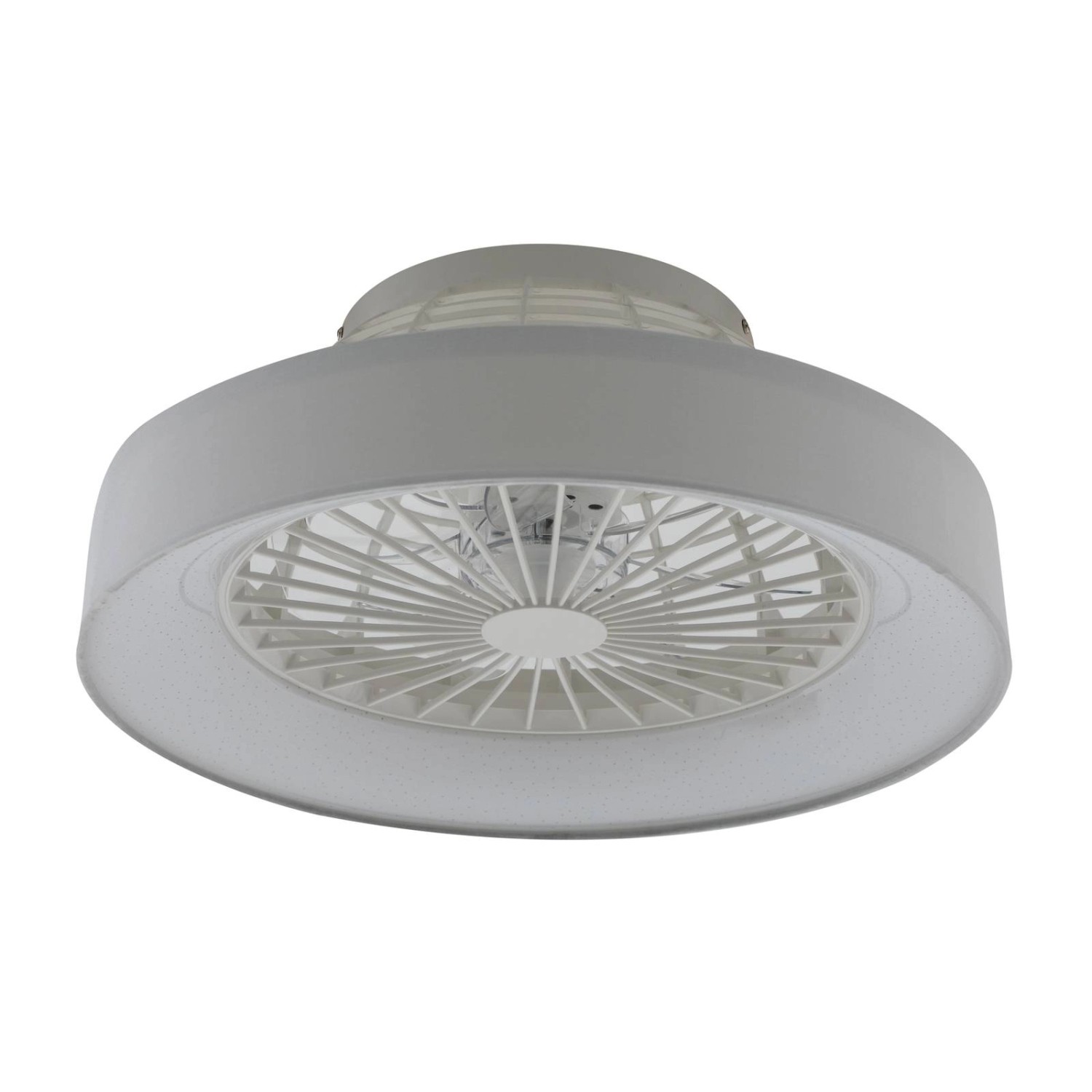 Lindby LED Deckenventilator mit Lampe Mace 10022137 Dimmbar Leselampe Modern in Weiß 1-flammig Wohnzimmerleuchte von LINDBY