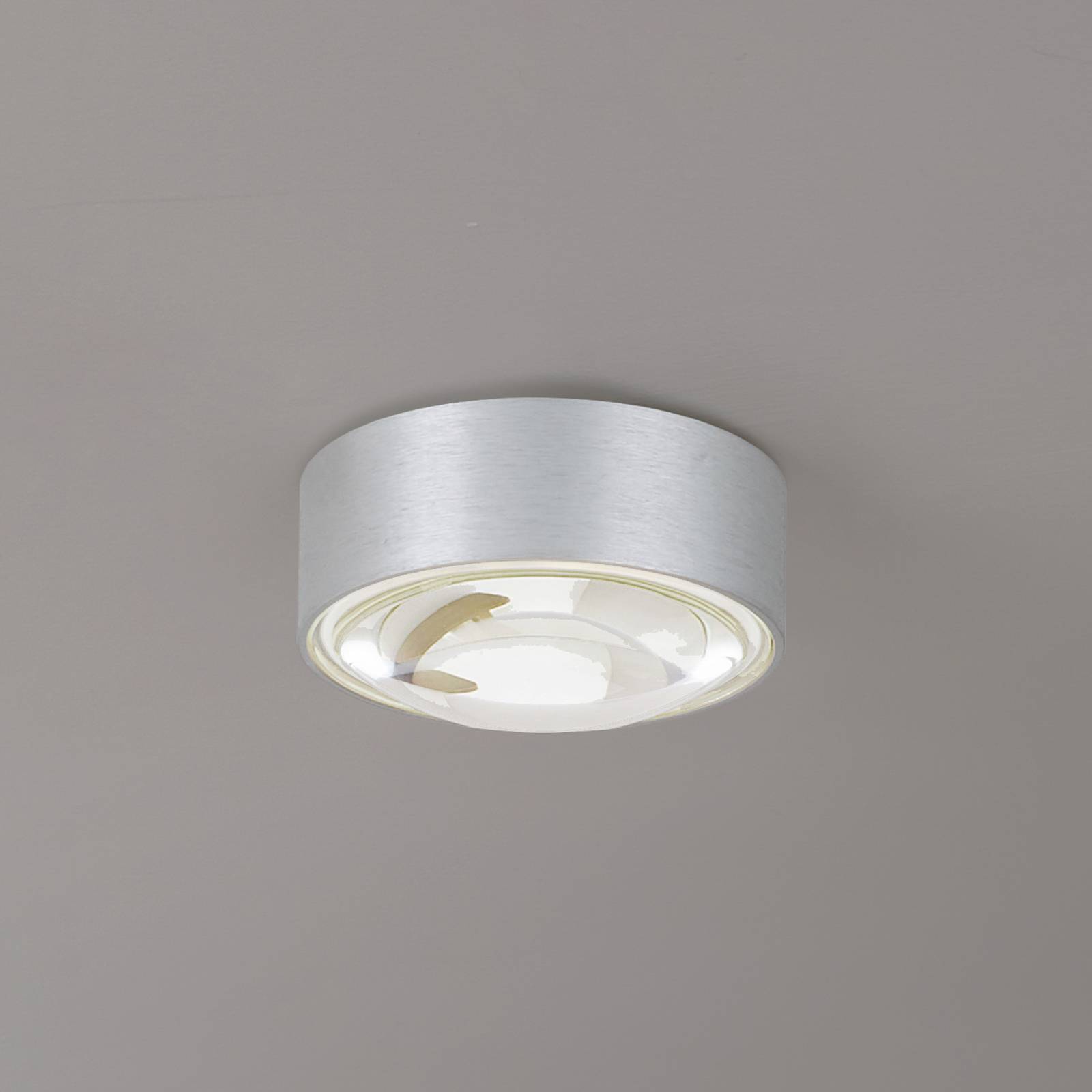Lindby LED-Downlight Siaka, grau, Metall, Ø 5 cm, IP65 von LINDBY