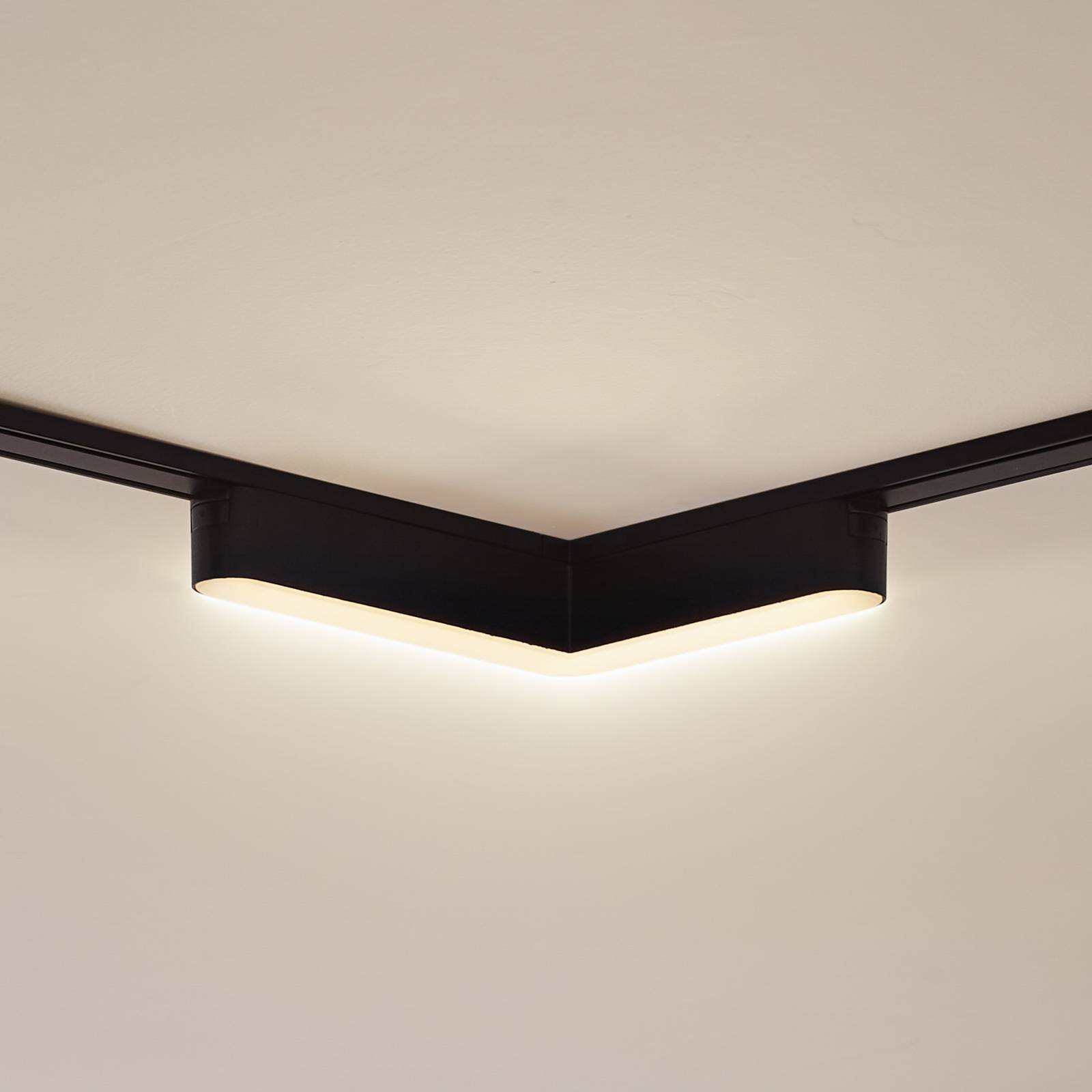 Lindby LED-Leiste 48V Lumaro, schwarz, L-Form, dimmbar von LINDBY
