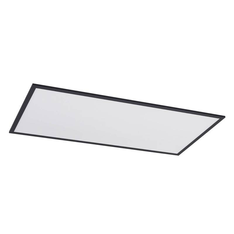 Lindby LED Panel Nelios 9956141 Modern in Schwarz aus Aluminium 1-flammig Wohnzimmerleuchte von LINDBY