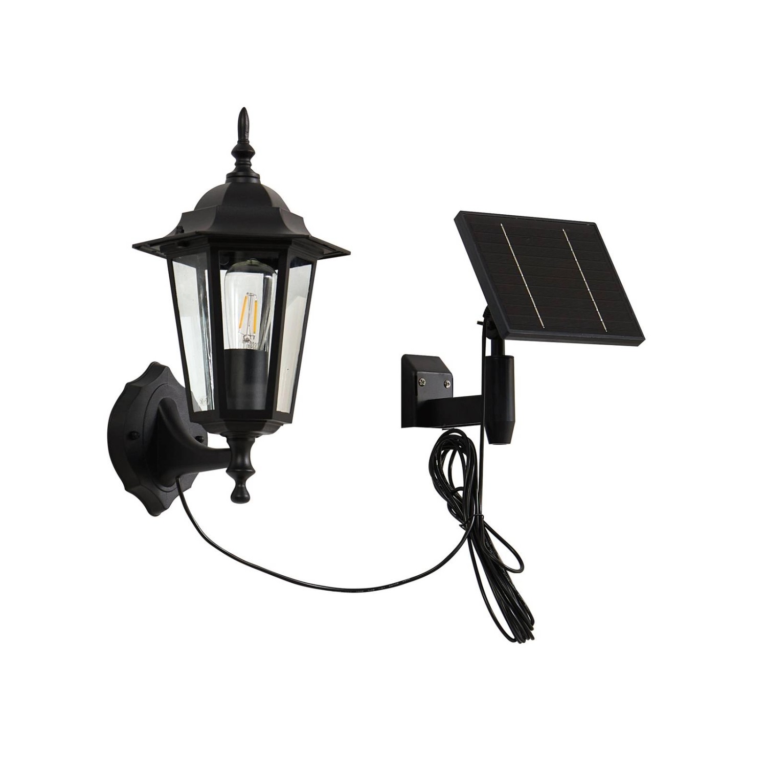 Lindby LED Solarleuchte Außen Laterne Sayata 10020118 Spritzwassergeschützt Modern in Schwarz aus Aluminium 1-flammig Lindby LED Solarleuchte Außen Laterne Sayata 10020118 Spritzwassergeschützt Modern in Schwarz aus Aluminium 1-flammig von LINDBY