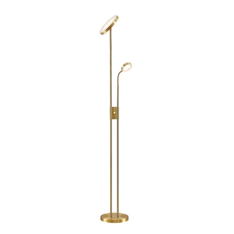 Lindby LED Stehlampe Seppa 9945422 Dimmbar Modern in Gold Messing aus Metall 2-flammig Wohnzimmerleuchte Lindby LED Stehlampe Seppa 9945422 Dimmbar Modern in Gold Messing aus Metall 2-flammig Wohnzimmerleuchte von LINDBY