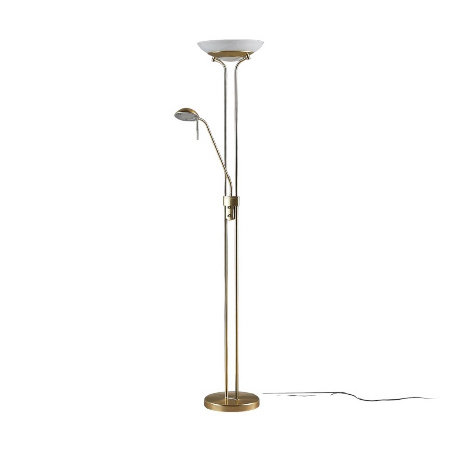 Lindby LED Stehlampe Yveta 9620911 Dimmbar Modern in Gold Messing aus Metall 2-flammig Wohnzimmerleuchte Lindby LED Stehlampe Yveta 9620911 Dimmbar Modern in Gold Messing aus Metall 2-flammig Wohnzimmerleuchte von LINDBY