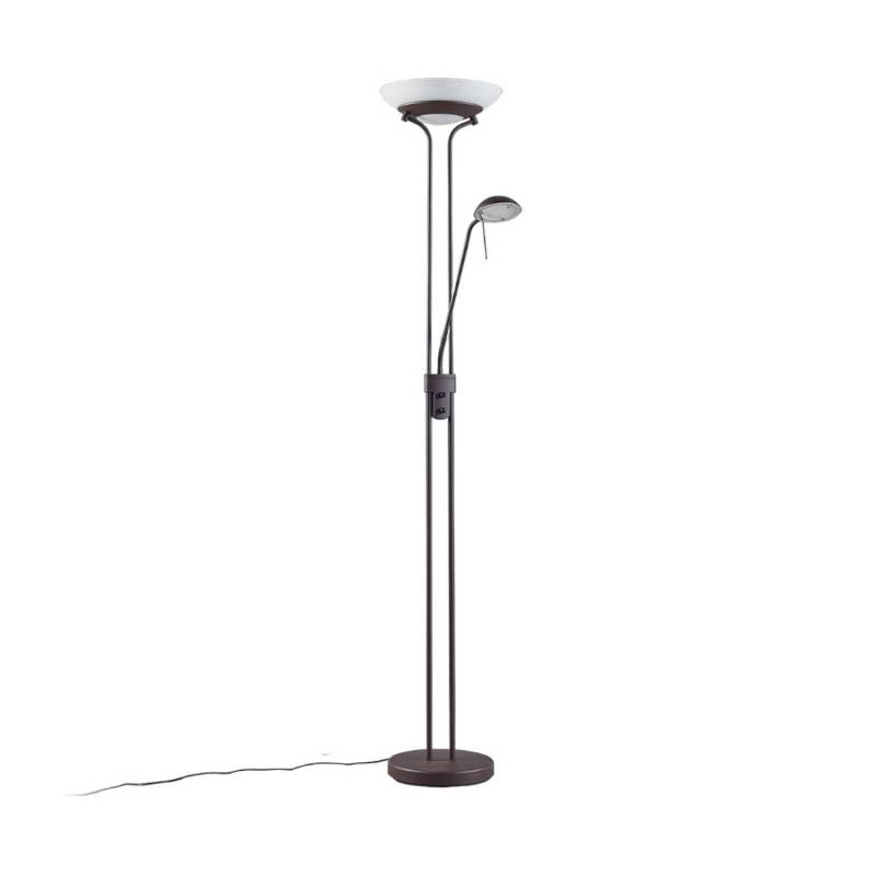 Lindby LED Stehlampe Yveta 9620912 Dimmbar Landhaus Vintage Rustikal in Braun aus Metall 2-flammig Wohnzimmerleuchte Lindby LED Stehlampe Yveta 9620912 Dimmbar Landhaus Vintage Rustikal in Braun aus Metall 2-flammig Wohnzimmerleuchte von LINDBY