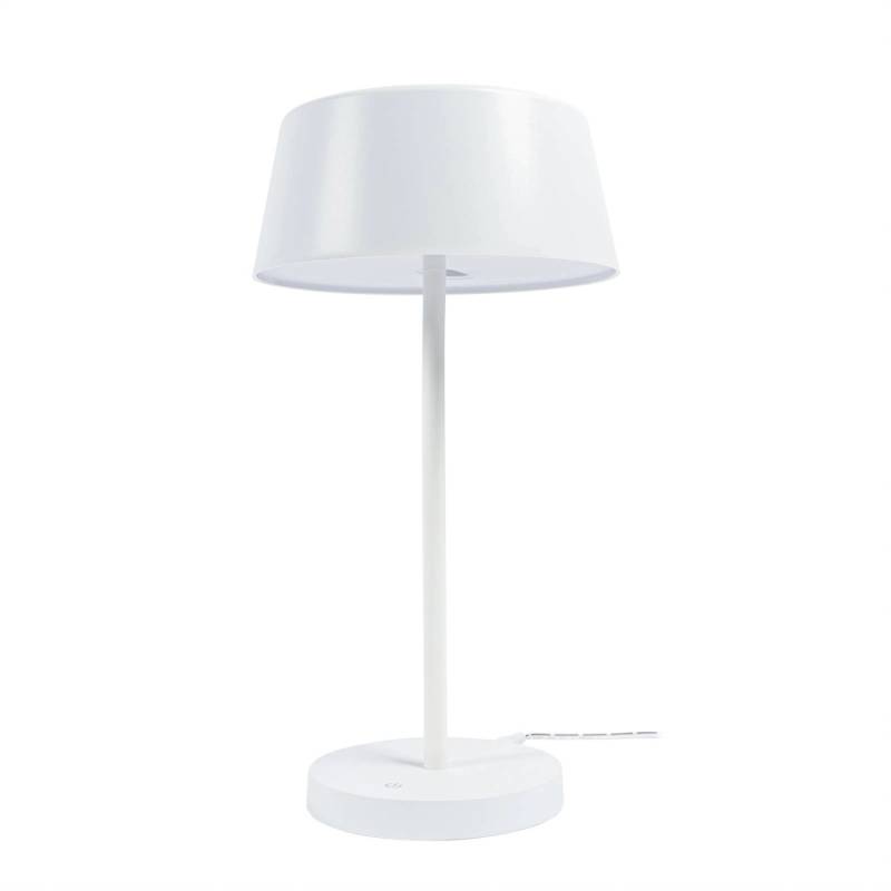 Lindby LED Tischlampe Milica 10000815 Dimmbar Skandinavisch in Weiß aus Metall 1-flammig Wohnzimmerleuchte von LINDBY