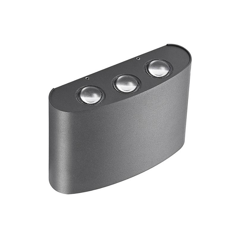 Lindby LED Wandleuchte Außen Gatlin 9932065 Spritzwassergeschützt Modern in Schwarz aus Aluminium 6-flammig Lindby LED Wandleuchte Außen Gatlin 9932065 Spritzwassergeschützt Modern in Schwarz aus Aluminium 6-flammig von LINDBY