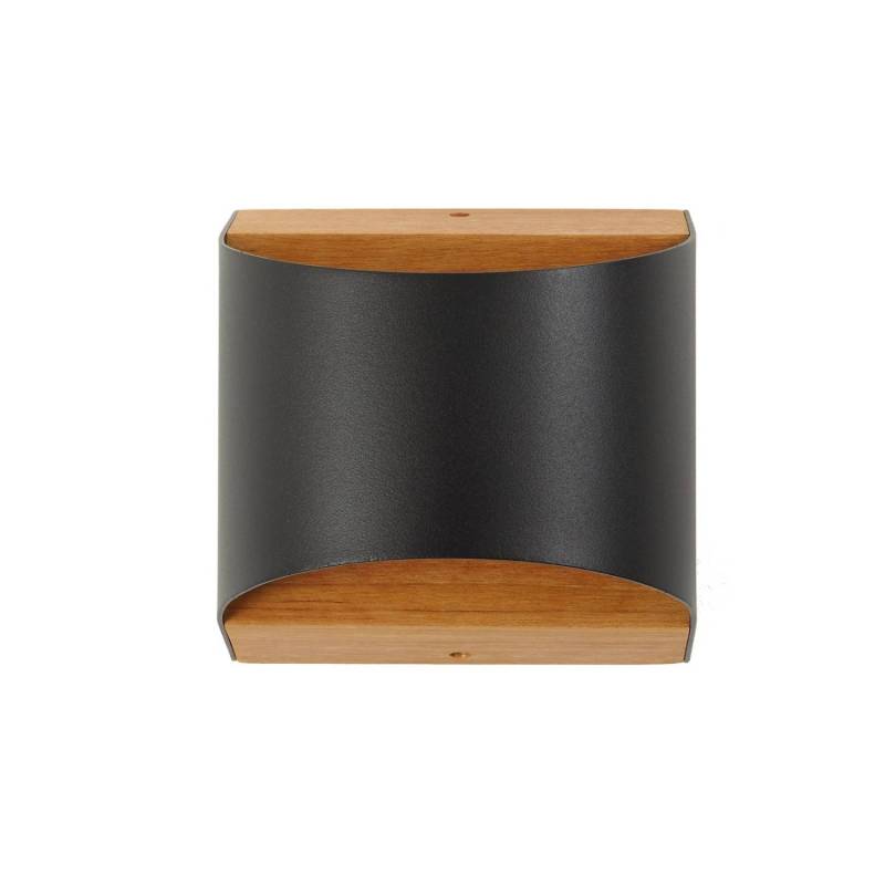 Lindby LED Wandleuchte Außen Lenore 10036833 Spritzwassergeschützt Modern in Schwarz aus Aluminium 1-flammig von LINDBY