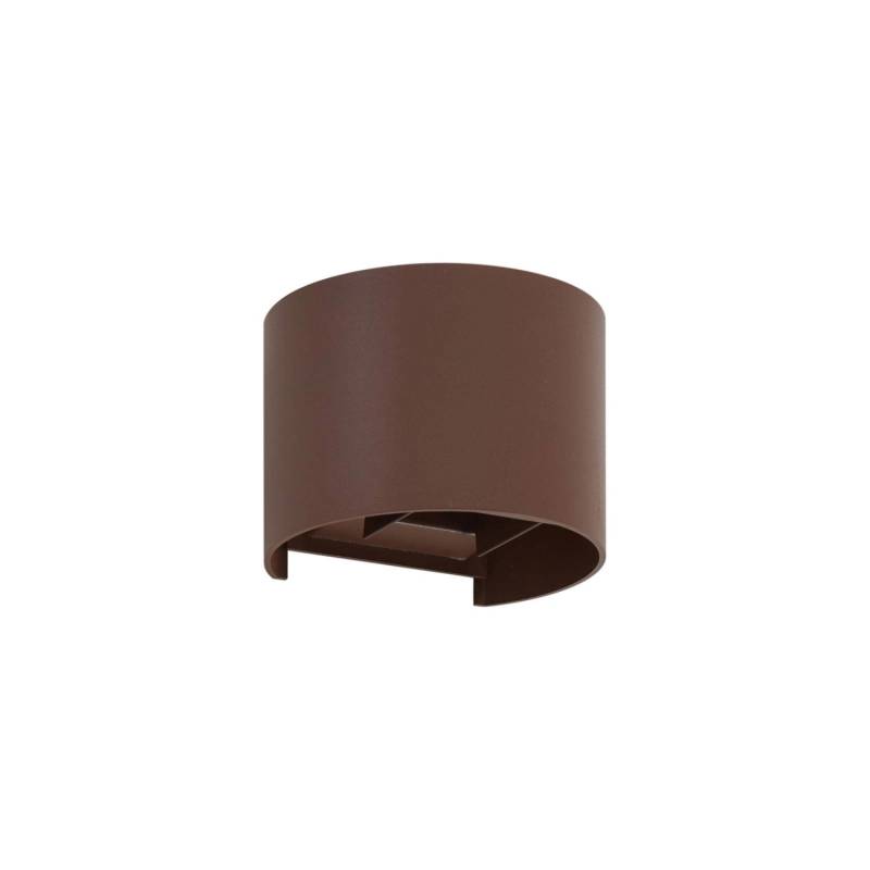 Lindby LED Wandleuchte Außen Nivar 10019778 Spritzwassergeschützt Modern in Braun aus Metall 1-flammig von LINDBY