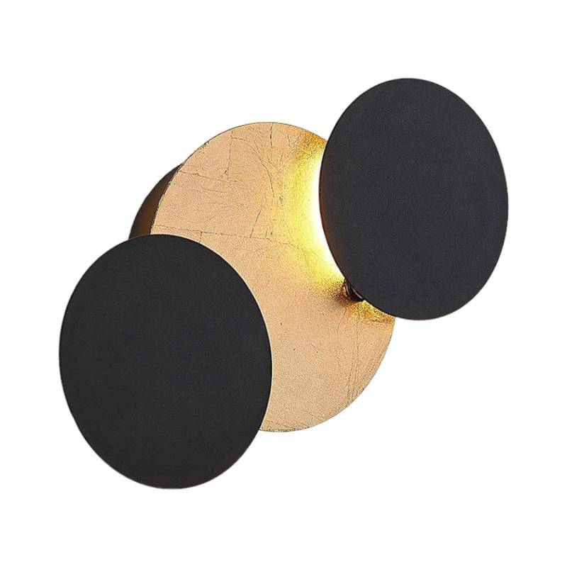 Lindby LED Wandleuchte Wandlampe Innen Grazyna 9624614 Modern in Schwarz aus Metall 3-flammig Wohnzimmerleuchte von LINDBY