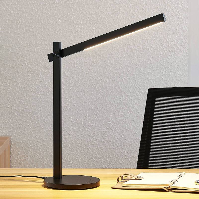 Lindby LED-Schreibtischlampe Loretta, 43 cm, schwarz, CCT von LINDBY
