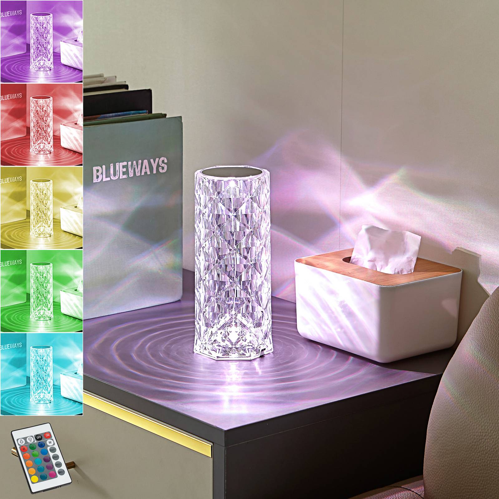 Lindby LED-Akku-Tischleuchte Louane, 21,5 cm, USB, RGBW Lindby LED-Akku-Tischleuchte Louane, 21,5 cm, USB, RGBW von LINDBY