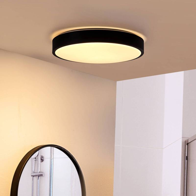 Lindby LED-Deckenlampe Medon, Ø 38 cm, schwarz, IP44, Metall Lindby LED-Deckenlampe Medon, Ø 38 cm, schwarz, IP44, Metall von LINDBY