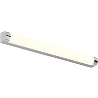 Lindby Nava LED-Badezimmer-Wandleuchte, 90 cm - weiß, chrom von LINDBY