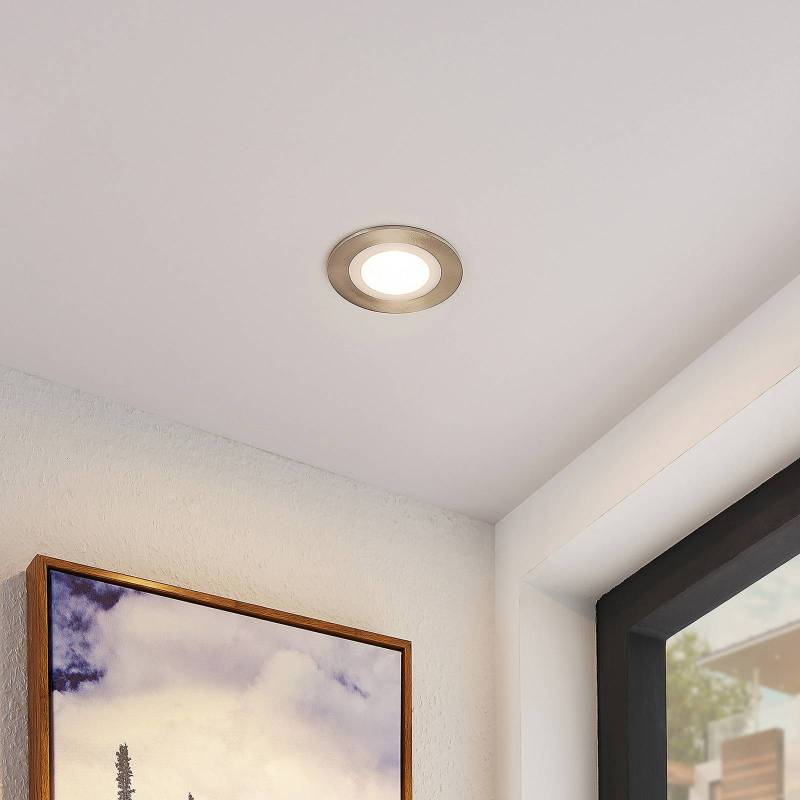 Lindby Noor LED-Einbaustrahler RGBW, nickel von LINDBY