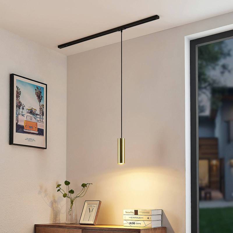 Lindby Pendellampe Linaro, 20 cm, gold, 1-Phasen, GU10 von LINDBY