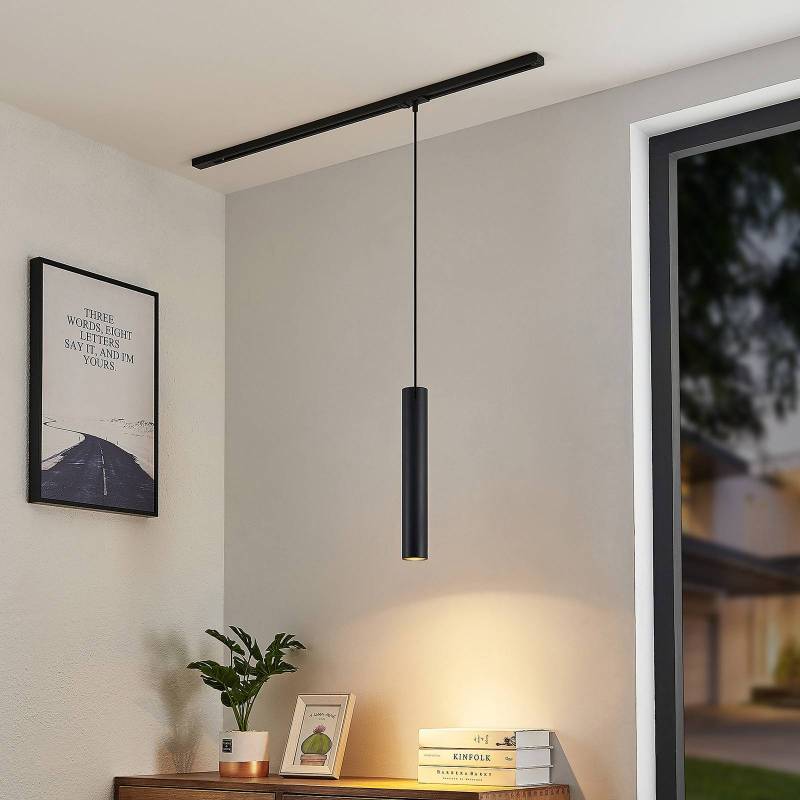 Lindby Pendellampe Linaro, 40 cm, schwarz, 1-Phasen, GU10 von LINDBY
