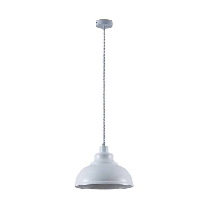 Lindby Pendelleuchte Albertine 9624350 Retro Vintage Antik in Weiß aus Metall 1-flammig E27 Wohnzimmerleuchte Lindby Pendelleuchte Albertine 9624350 Retro Vintage Antik in Weiß aus Metall 1-flammig E27 Wohnzimmerleuchte von LINDBY