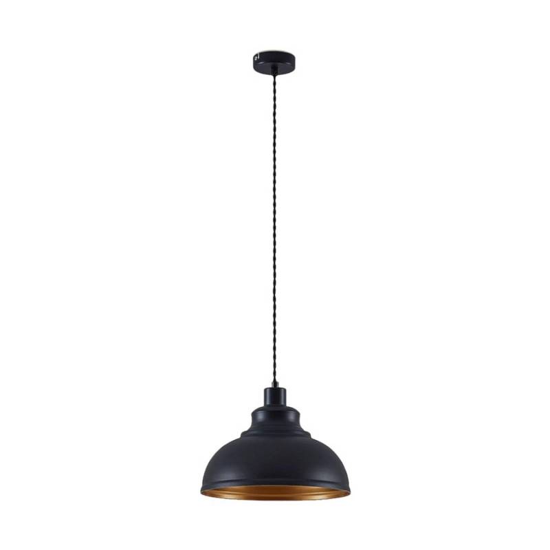 Lindby Pendelleuchte Albertine 9624351 Retro Vintage Antik in Schwarz aus Metall 1-flammig E27 Wohnzimmerleuchte Lindby Pendelleuchte Albertine 9624351 Retro Vintage Antik in Schwarz aus Metall 1-flammig E27 Wohnzimmerleuchte von LINDBY