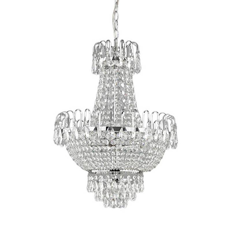 Lindby Pendelleuchte Casparia 9620364 Retro Vintage Antik in Transparent aus Kristall 5-flammig E14 Wohnzimmerleuchte Lindby Pendelleuchte Casparia 9620364 Retro Vintage Antik in Transparent aus Kristall 5-flammig E14 Wohnzimmerleuchte von LINDBY