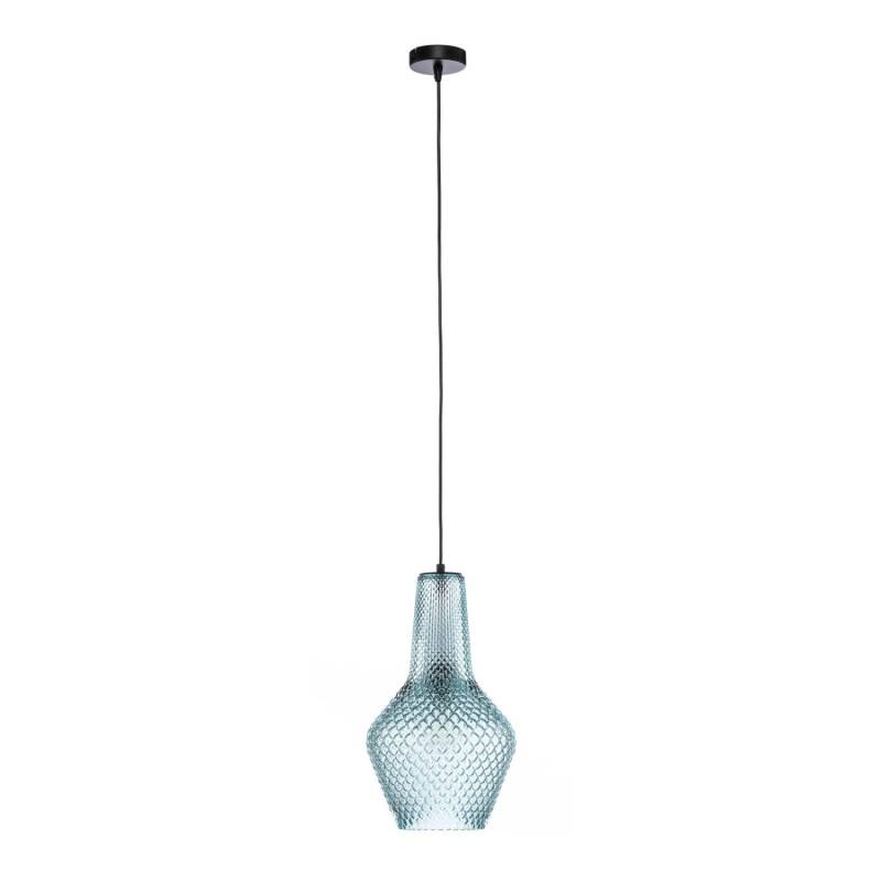 Lindby Pendelleuchte Drakar 10020408 Retro Vintage Antik in Blau aus Glas 1-flammig E27 Wohnzimmerleuchte Lindby Pendelleuchte Drakar 10020408 Retro Vintage Antik in Blau aus Glas 1-flammig E27 Wohnzimmerleuchte von LINDBY