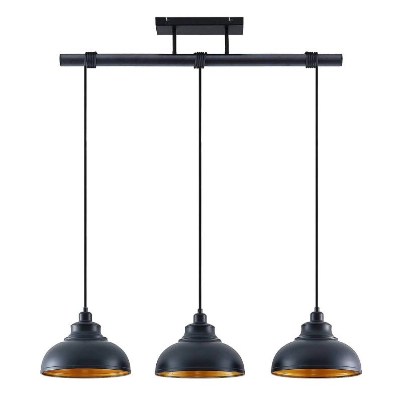 Lindby Pendelleuchte Emna 9628157 Retro Vintage Antik in Schwarz aus Metall 3-flammig E27 Wohnzimmerleuchte Lindby Pendelleuchte Emna 9628157 Retro Vintage Antik in Schwarz aus Metall 3-flammig E27 Wohnzimmerleuchte von LINDBY
