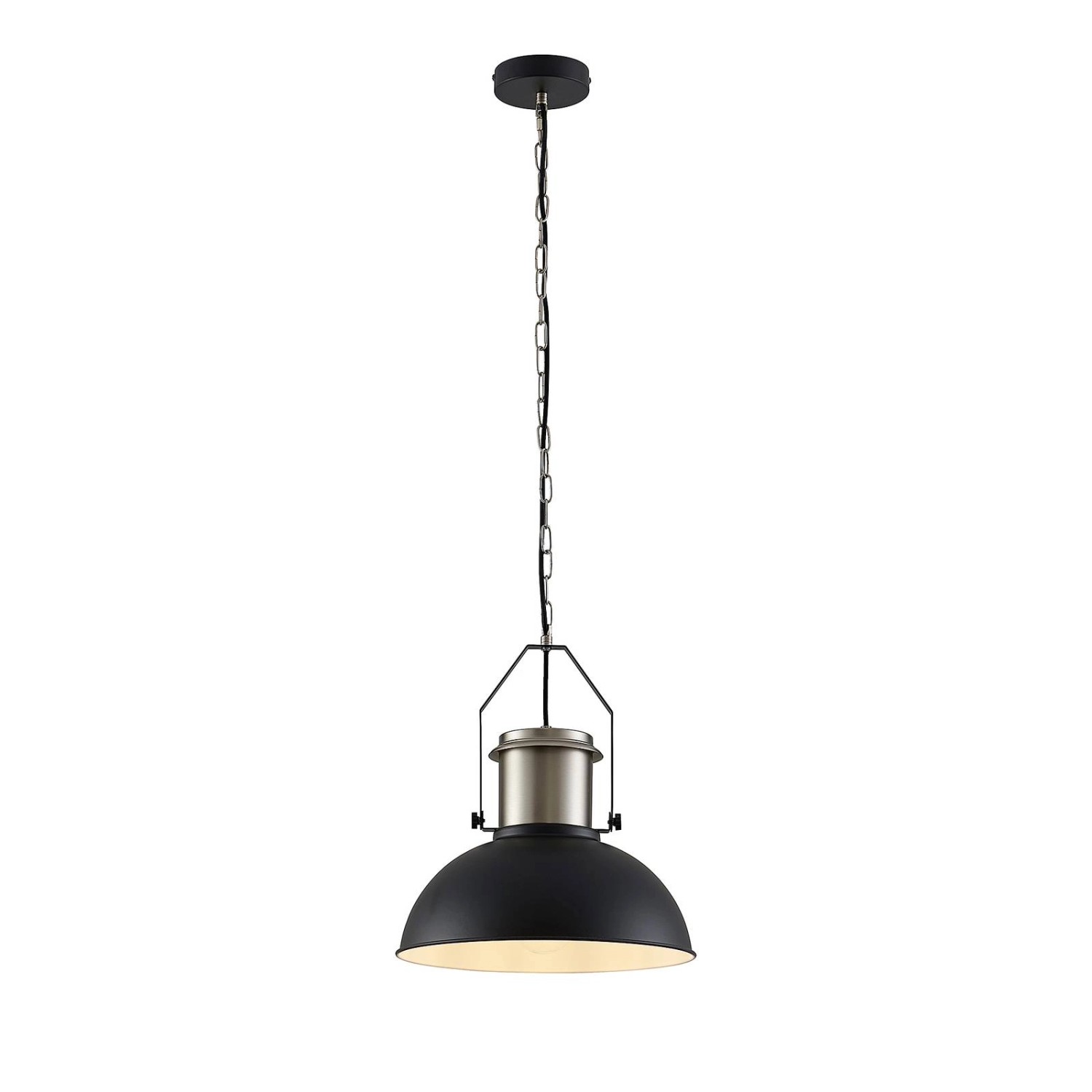 Lindby Pendelleuchte Freitjof 9639313 Vintage Industriell in Schwarz aus Metall 1-flammig E27 Wohnzimmerleuchte Lindby Pendelleuchte Freitjof 9639313 Vintage Industriell in Schwarz aus Metall 1-flammig E27 Wohnzimmerleuchte von LINDBY