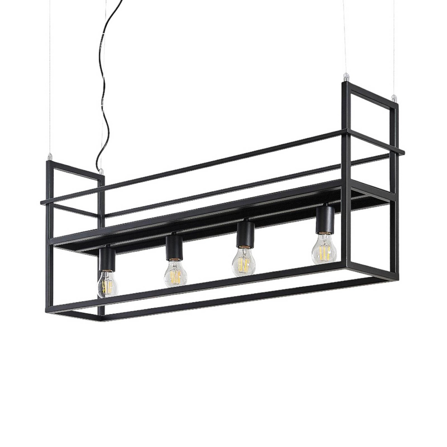 Lindby Pendelleuchte Grisela 9626896 Modern in Schwarz aus Metall 4-flammig E27 Wohnzimmerleuchte Lindby Pendelleuchte Grisela 9626896 Modern in Schwarz aus Metall 4-flammig E27 Wohnzimmerleuchte von LINDBY